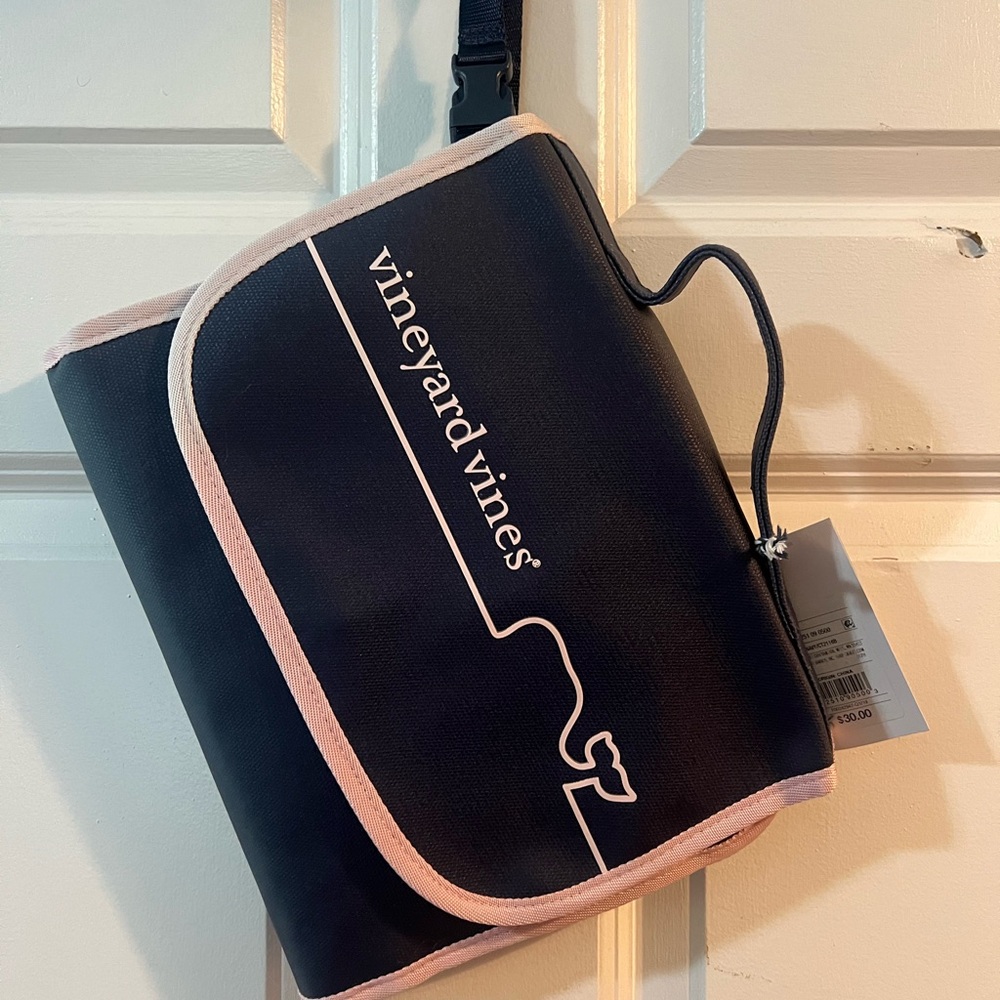 Vineyard Vines Navy & Pink Changing Pad